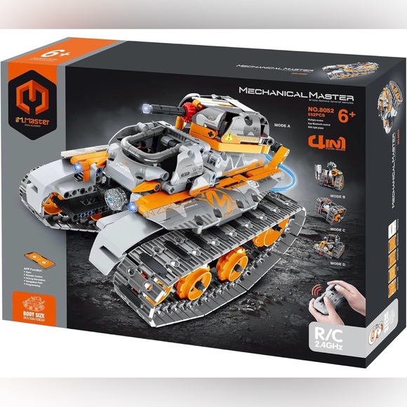 Tech Bricks Mechanical Master 506-Piece R/C UAV Carrier - STEM Building Kit